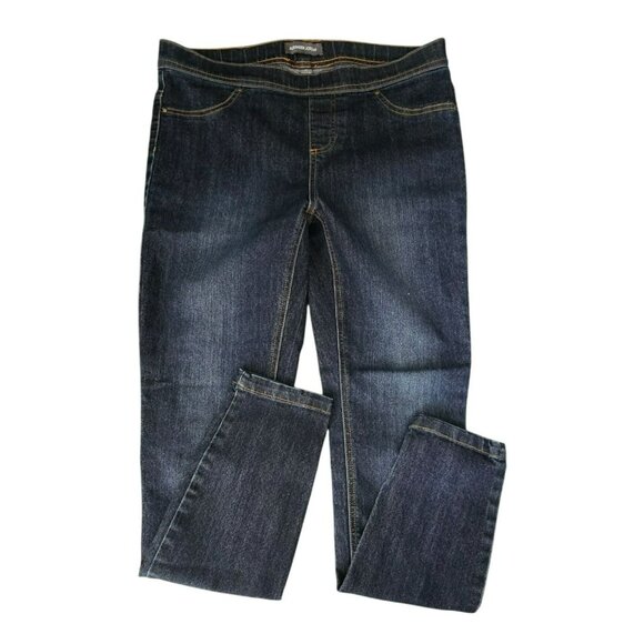 Alexander Jordan Womens Denim Skinny Jeans Size M Dark Wash Jeggings JJ3920 - Picture 1 of 9